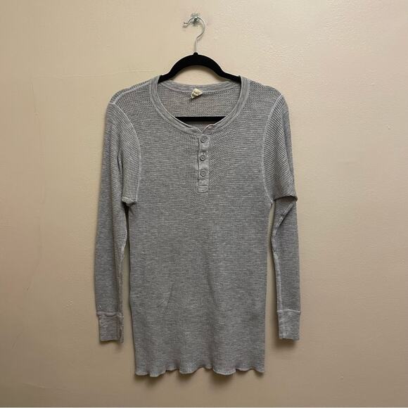 Vintage XL Northwest Territory gray Henley long sleeve t-shirt classic - Picture 1 of 7